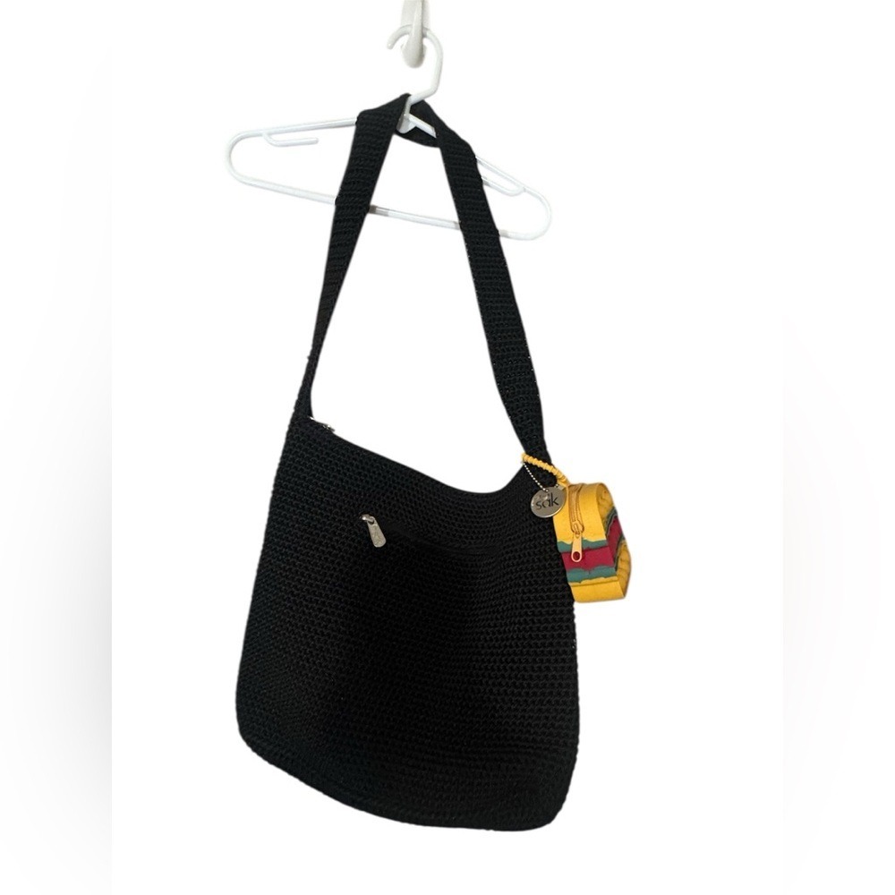 The Sak Black Crochet Shoulder Bag - Picture 2 of 3
